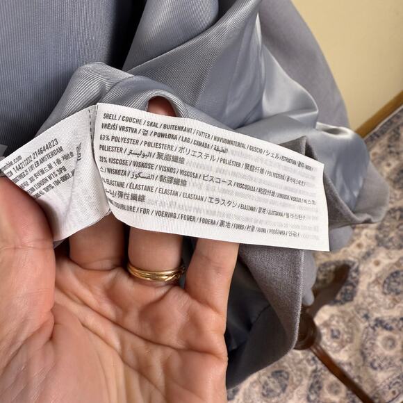 Abercrombie & Fitch | Women’s Classic Suiting Blazer Single Button Grey Large - Picture 3 of 9